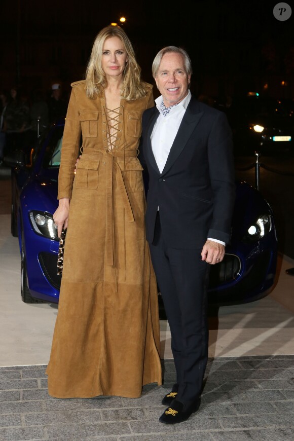 Tommy Hilfiger et sa femme Dee - Arrivées à la soirée CR Fashion Book à l'Hôtel Peninsula à paris le 30 septembre 2014 