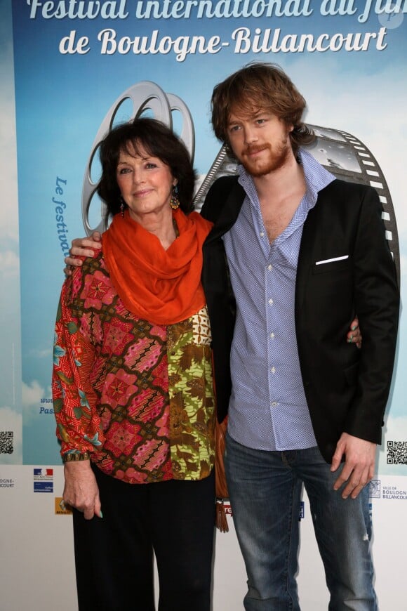 Anny Duperey et son fils Gaël Giraudeau  lors du Festival du film de Boulogne le 24 mars 2012