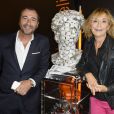 Bernard Montiel et Marie-Anne Chazel - Soirée Orange lors du Mondial de l'Automobile 2014 au Parc des Expositions de la porte de Versailles à Paris, le 2 octobre 2014.