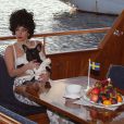  Lady Gaga et son chien Asia ont quitt&eacute; leur h&ocirc;tel pour aller faire une croisi&egrave;re dans les archipels de Stockholm. Le 2 octobre 2014. 