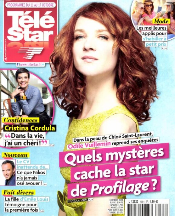 Magazine Télé Star du 11 au 17 octobre 2014.