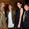 Justin Bieber, Kendall Jenner et Kris Jenner à la soirée CR Fashion Book à l'Hôtel Peninsula à Paris le 30 septembre 2014