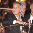  George Clooney et Amal Alamuddin ont c&eacute;l&eacute;br&eacute; leur enterrement de vie de gar&ccedil;on/de jeune fille le 26 septembre 2014 &agrave; Venise, les hommes au restaurant Da Ivo, les femmes au Aman Grande Canal Venice. 
