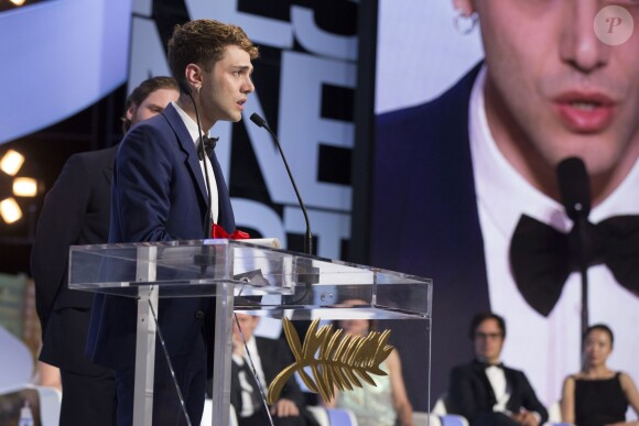 Xavier Dolan (Prix du jury pour "Mommy") - Cérémonie de clôture du 67 ème Festival du film de Cannes le 24 mai 2014. 
