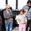 Michelle Williams et sa fille Matilda à New York, le 6 octobre 2014.