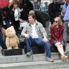 Amanda Seyfried et Mark Wahlberg sur le tournage de "Ted 2" à New York, le 7 octobre 2014.
