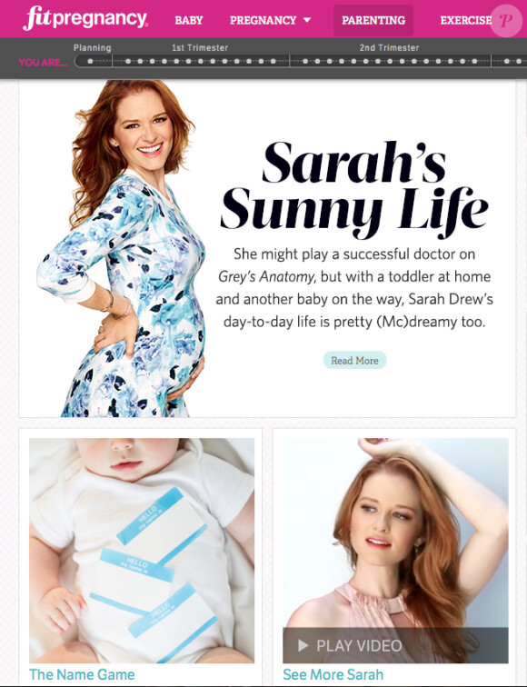 Sarah Drew enceinte de son deuxième enfant et plus épanouie que jamais