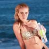 Melissa Rummells pose lors d'un photoshoot pour 138 Water à Malibu, le 7 octobre 2014.