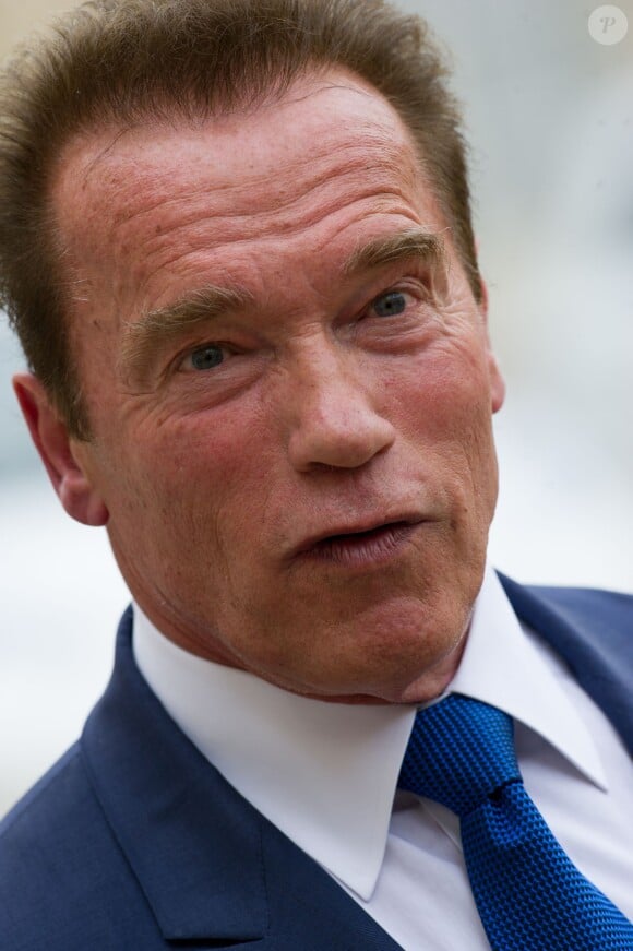 Arnold Schwarzenegger à Paris, le 10 octobre 2014.