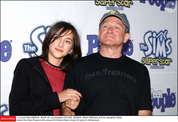 Robin Williams et sa fille Zelda lors des Teen People's 6th annual 25 Hottest Stars Under 25 party à Hollywood en 2003