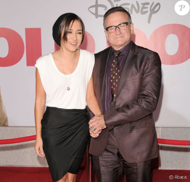Zelda Williams et son père Robin lors de la présentation du film Old Dogs à Hollywood le 9 novembre 2009