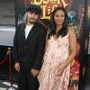 Zoe Saldana (enceinte) et son mari Marco Perego à lapremière du film "The Book of Life" à Los Angeles le 12 octobre 2014.