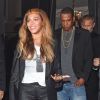 Beyoncé Knowles et Jay-Z quittent un restaurant à Londres le 14 octobre 2014.