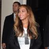 Beyoncé Knowles et Jay-Z quittent un restaurant à Londres le 14 octobre 2014.