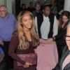 Beyoncé Knowles (porte deux bagues Messika), son mari le rappeur Jay-Z et leur fille Blue Ivy arrivent à Londres, le 14 octobre 2014 en Eurostar en provenance de Paris.