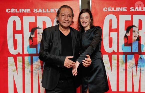 Le réalisateur Tony Gatlif et Céline Sallette - Avant-première du film "Geronimo" à l'UGC Ciné Cité des Halles à Paris, le 13 octobre 2014.