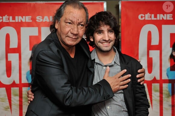 Le réalisateur Tony Gatlif et David Murgia - Avant-première du film "Geronimo" à l'UGC Ciné Cité des Halles à Paris, le 13 octobre 2014.