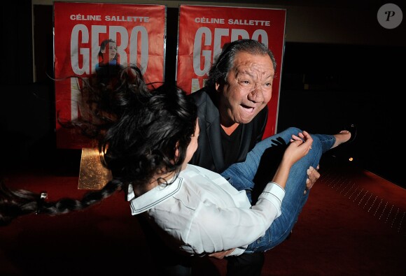Le réalisateur Tony Gatlif et Nailia Harzoune - Avant-première du film "Geronimo" à l'UGC Ciné Cité des Halles à Paris, le 13 octobre 2014.