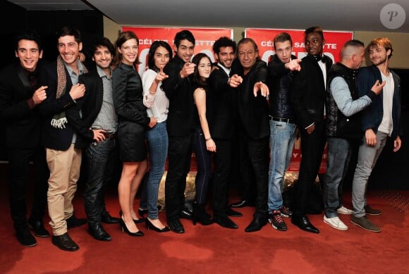 Le réalisateur Tony Gatlif et l'équipe du film - Avant-première du film "Geronimo" à l'UGC Ciné Cité des Halles à Paris, le 13 octobre 2014.