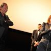 Le réalisateur Tony Gatlif et Céline Sallette - Avant-première du film "Geronimo" à l'UGC Ciné Cité des Halles à Paris, le 13 octobre 2014.
