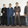 Shia Labeouf, Logan Lerman, Michael Pena, Jon Bernthal et Brad Pitt à la première de Fury à New York le 14 octobre 2014.