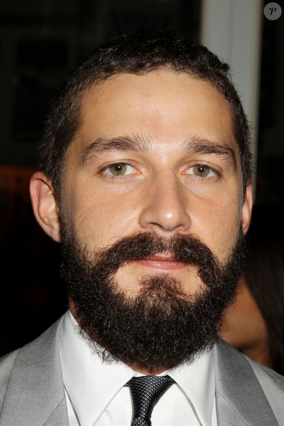Shia LaBeouf à la première de Fury à New York le 14 octobre 2014.
