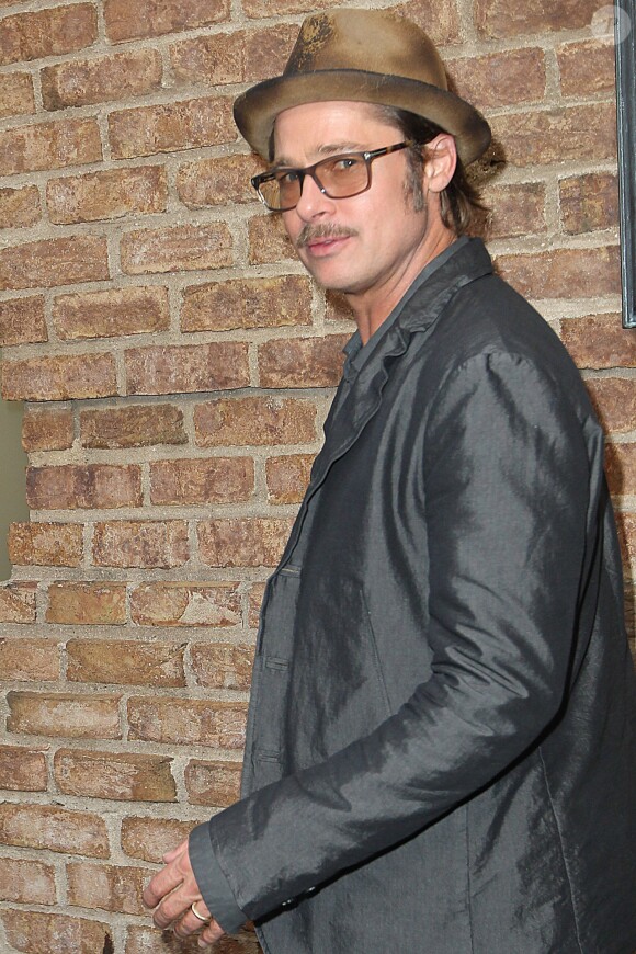 Brad Pitt à la première de Fury à New York le 14 octobre 2014.