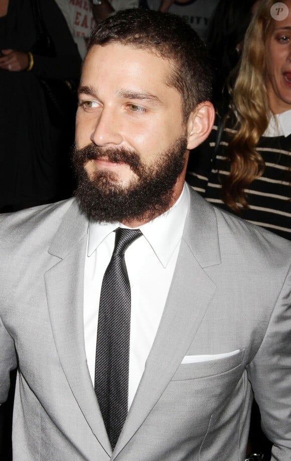 Shia LaBeouf à la première de Fury à New York le 14 octobre 2014.