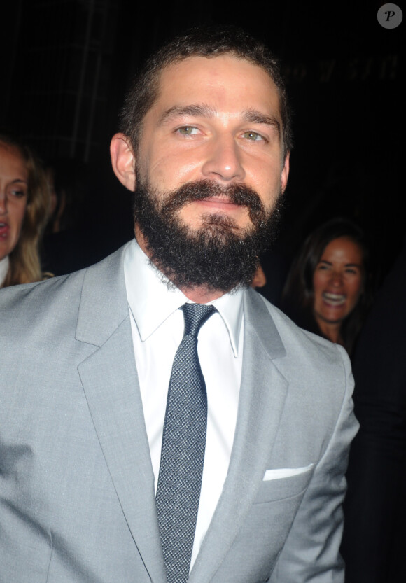 Shia LaBeouf à la première de Fury à New York le 14 octobre 2014.