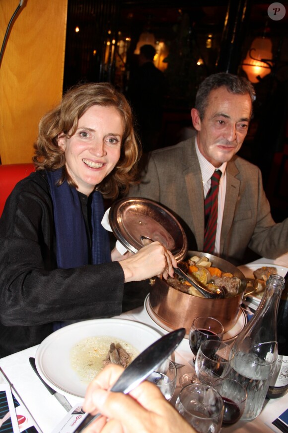 Nathalie Kosciusko-Morizet - 3ème édition du Pot-au-feu des célébrités au restaurant Louchebem à Paris le 16 octobre 2014.