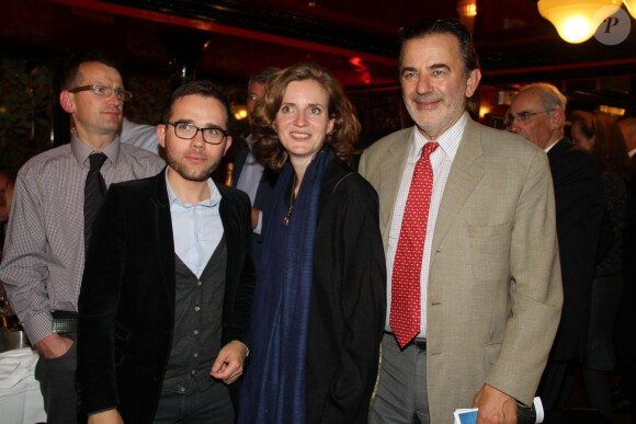 Nathalie Kosciusko-Morizet, Jean-François Legaret (maire du 1er arrondissement de Paris) - 3ème édition du Pot-au-feu des célébrités au restaurant Louchebem à Paris le 16 octobre 2014.