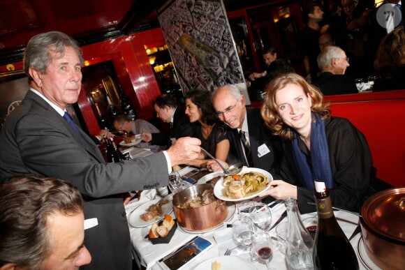 NKM à table ! Les Artisans Bouchers de la région Ile-de-France organisaient le 16 octobre 2014 leur 3e Pot-au-feu des célébrités, au restaurant Le Louchebem, à Paris. Photo Alain Guizard/BestImage.