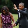 Barack Obama et Michelle Obama à Washington, le 25 septembre 2014. 