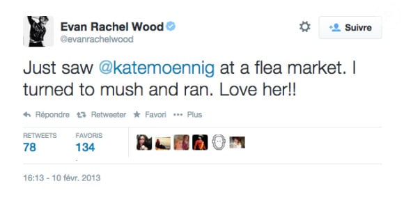 Quand Evan Rachel Wood draguait Katherine Moenning sur Twitter en février 2013. Plus d'un an plus tard, elles sont désormais en couple.