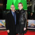  Stanley Tucci et sa femme Felicity Blunt - Avant-premi&egrave;re du film "Muppets Most Wanted" &agrave; Londres le 24 mars 2014 