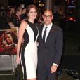  Stanley Tucci et sa femme Felicity Blunt - Avant-premi&egrave;re du film "The Hunger Games : l'embrasement" &agrave; Londres le 11 novembre 2013 