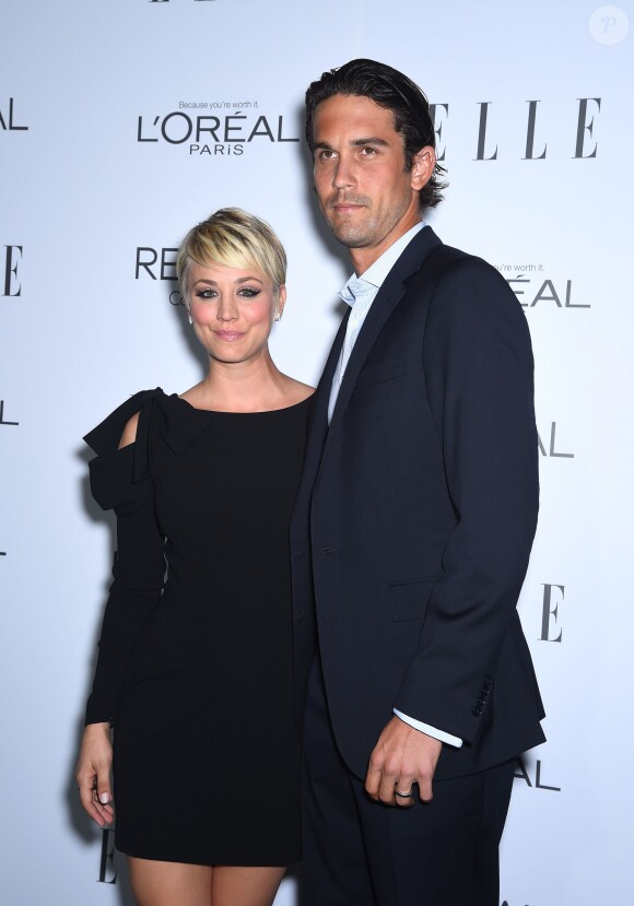 Kaley Cuoco et Ryan Sweeting lors des ELLE Women in Hollywood Awards au Four Seasons Hotel Beverly Hills à Los Angeles, le 20 octobre 2014.