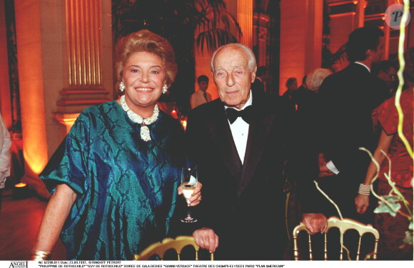 La baronne Philippine de Rothschild et Guy de Rothschild en 1997.
