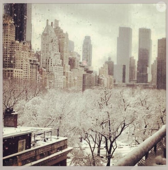 La vue sur New York depuis l'appartement de Joan Rivers, février 2014