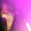 Exclusif - Robert Pattinson, ultra-amoureux, assiste au concert de sa chérie Tahliah Barnett, alias FKA twigs, à la Maroquinerie, Paris, le 14 octobre 2014.