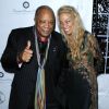 Quincy Jones et Wendy Oxenhorn lors du 13e gala "A Great Night in Harlem" à New York le 24 octobre 2014.