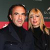 Nikos Aliagas et sa compagne Tina Grigoriou - Dans le cadre du Gucci Paris Masters a eu lieu l'epreuve "Style & Competition for AMADE" a Villepinte le 7 décembre 2013.