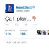 Amel Bent répond à Perez Hilton, qui vient de la comparer à Beyoncé, sur Twitter le 26 octobre 2014. 