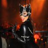 Kim Kardashian cdéguisée en Catwoman en octobre 2012. Une tenue en latex ultra-sexy !