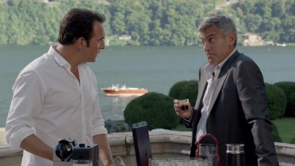 Jean Dujardin et George Clooney : Les deux amis blagueurs dans la pub Nespresso
