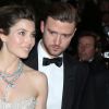 Justin Timberlake et Jessica Biel - Descente des marches du film "Inside Llewyn Davis" lors du 66eme festival du film de Cannes 2013 -