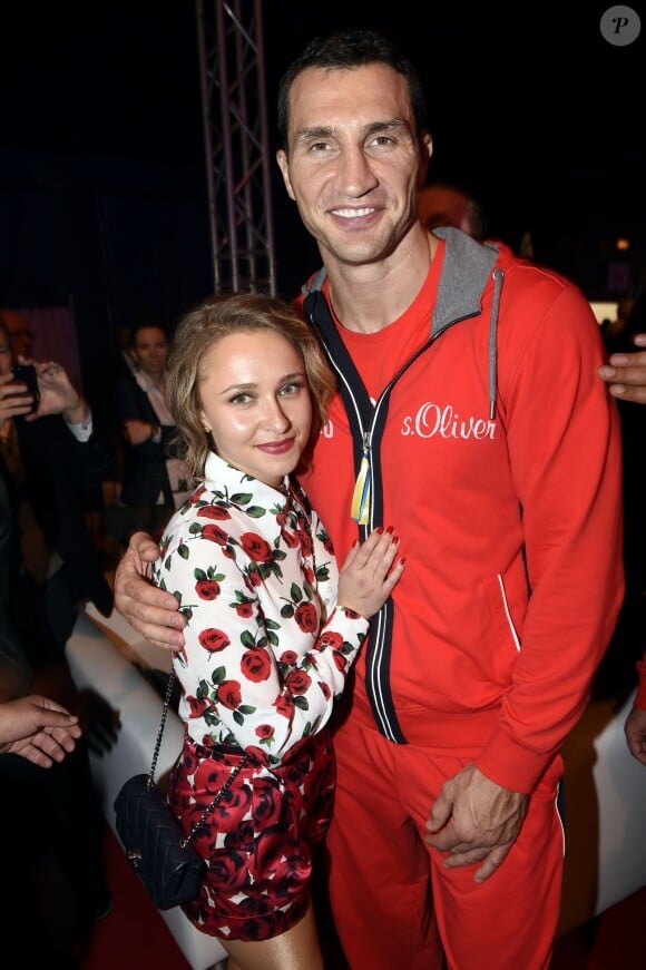Hayden Panettiere et son fiancé Vladimir Klitschko le 26 avril 2014 à Oberhausen