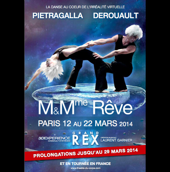 L'affiche de Mr et Mme Rêve, de la compagnie Pietragalla-Derouault.