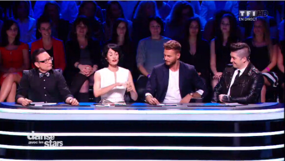 Le jury dans Danse avec les stars 5 sur TF1, le samedi 1er novembre 2014