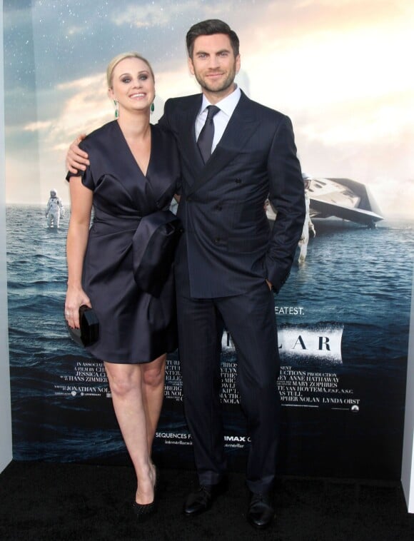 Wes Bentley et sa femme Jacqui Swedberg - Avant-première du film "Interstellar" à Los Angeles le 26 octobre 2014